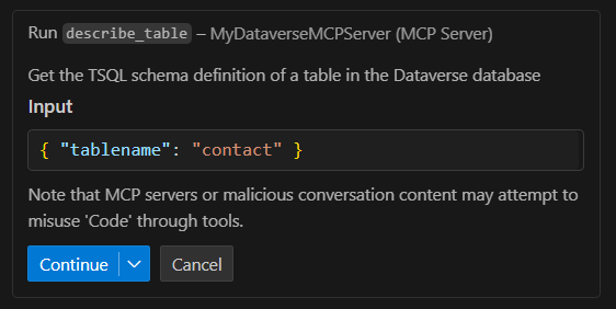 Contact table analysis